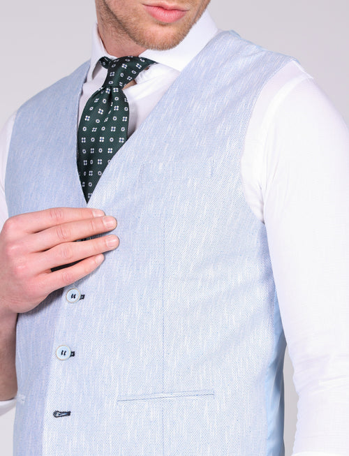 Gilet monopetto in maglia