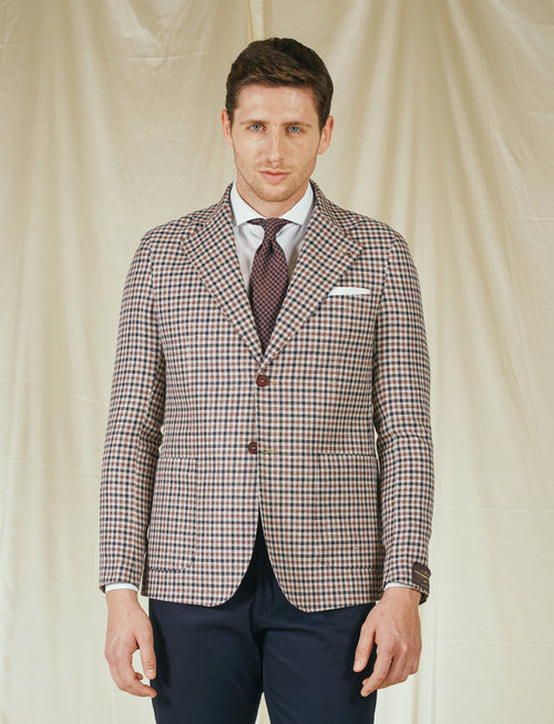 Giacca in lino, seta e cotone Vitale Barberis