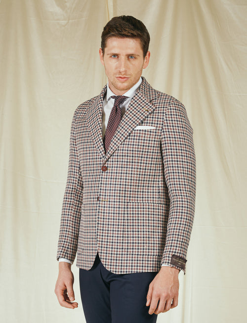 Giacca in lino, seta e cotone Vitale Barberis