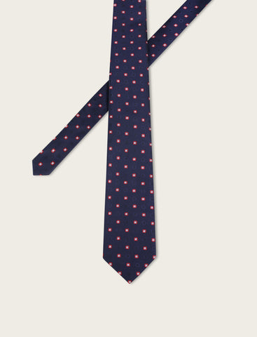 Cravatta fantasia geometrica jacquard