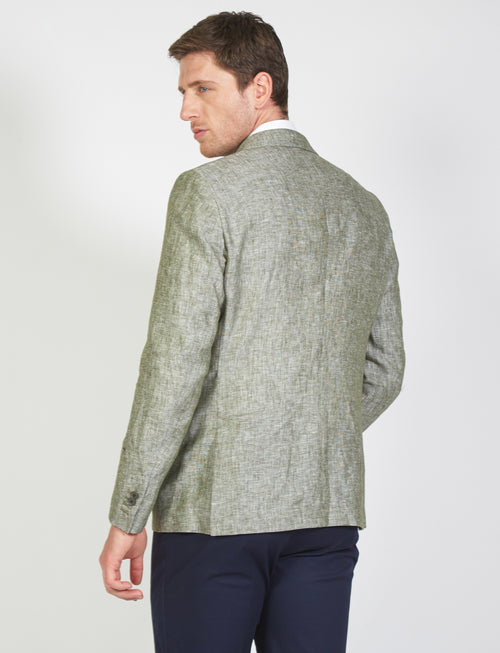 Giacca in lino effetto mélange