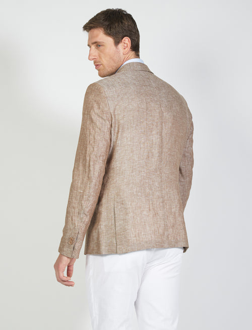 Giacca in lino effetto mélange