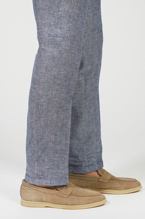 Pantalone in lino mélange