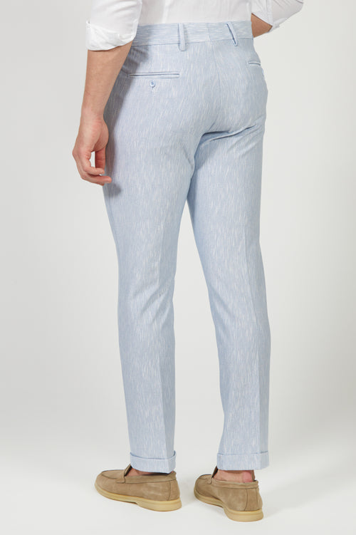 Pantalone in maglia con doppia pince