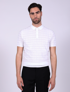 Polo ad intarsio in cotone