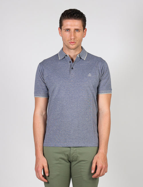 Polo in cotone a nido d'ape