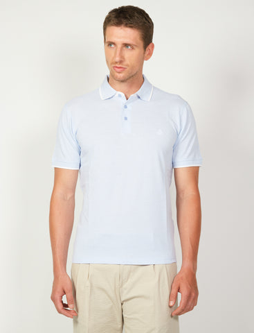 Polo in cotone a nido d'ape