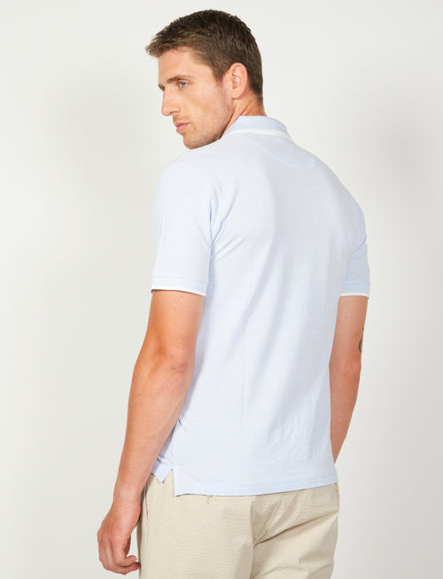 Polo in cotone a nido d'ape