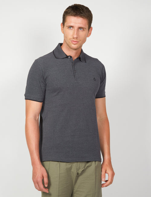 Polo in cotone a nido d'ape