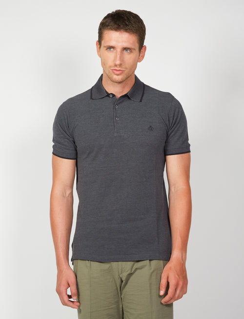 Polo in cotone a nido d'ape