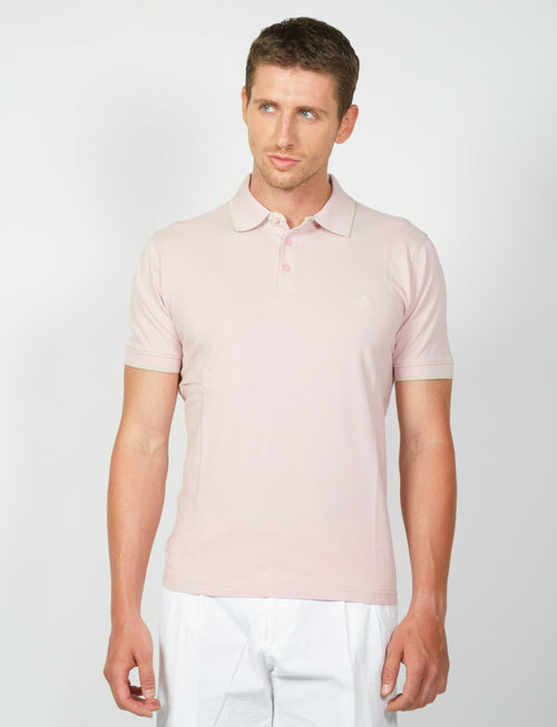 Polo in cotone a nido d'ape