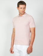 Honeycomb cotton polo