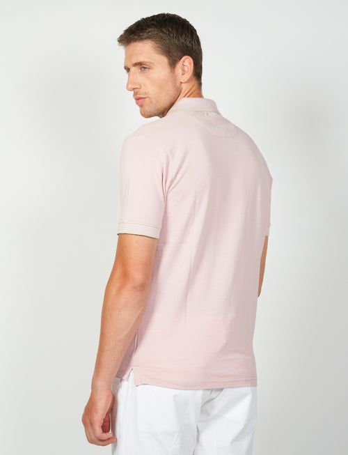 Polo in cotone a nido d'ape