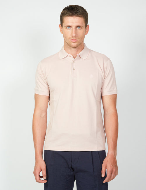 Polo in cotone a nido d'ape