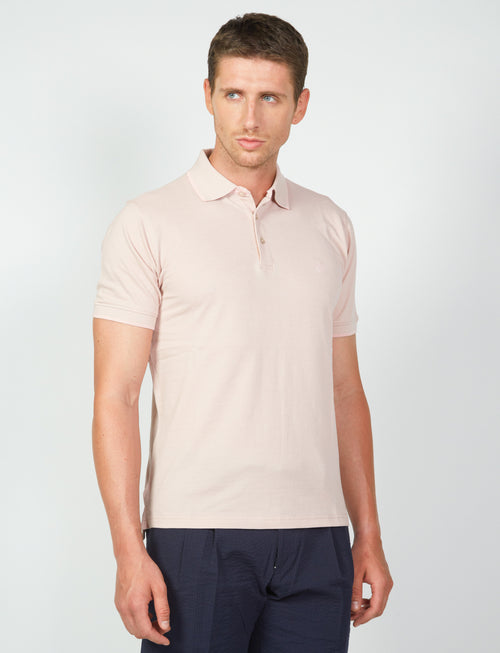 Polo in cotone a nido d'ape