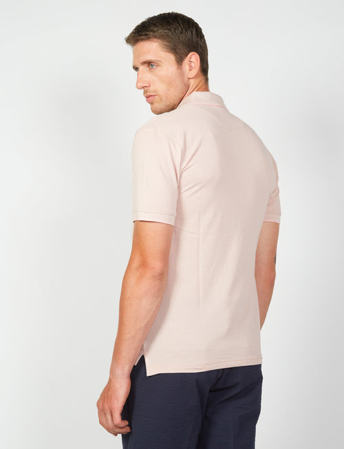 Polo in cotone a nido d'ape