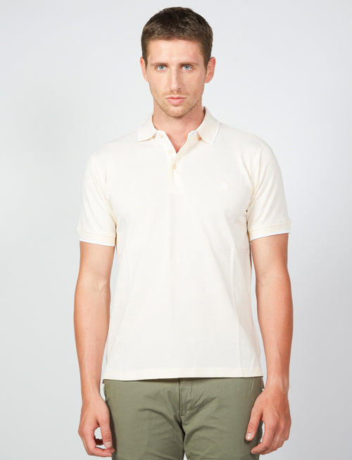 Honeycomb cotton polo