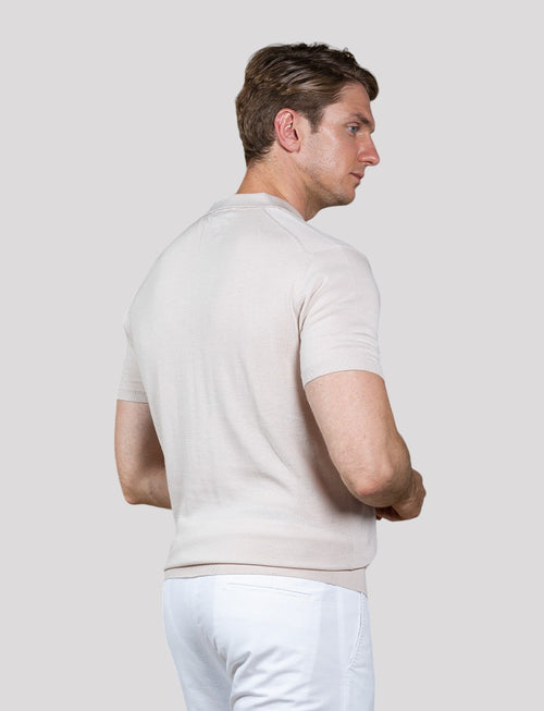 Polo in cotone scollo a v