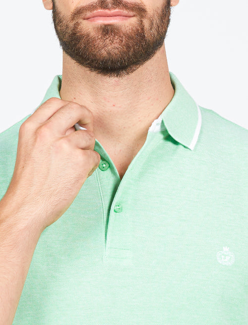 Polo in cotone a nido d'ape