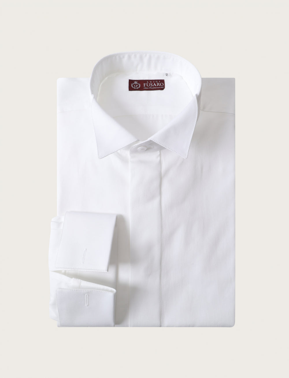 Shirt with twill cufflinks