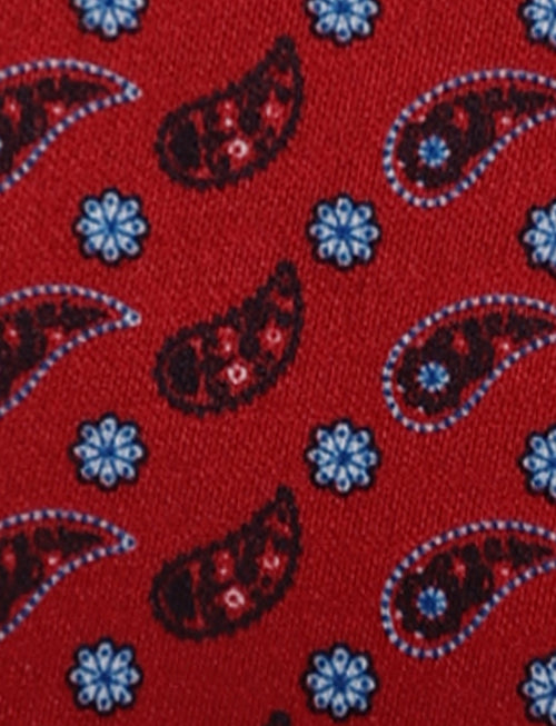 Pochette fantasia pois e paisley