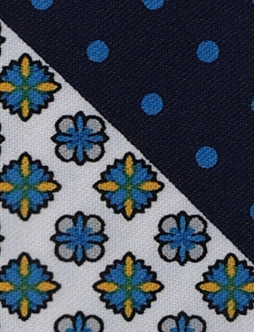 Pochette fantasia pois e paisley