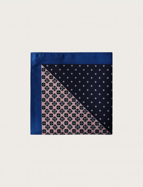 Floral and polka dot pattern clutch bag 