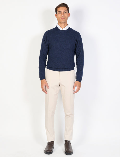Maglia girocollo in lambswool