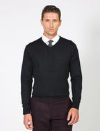 Merino wool V-neck sweater 