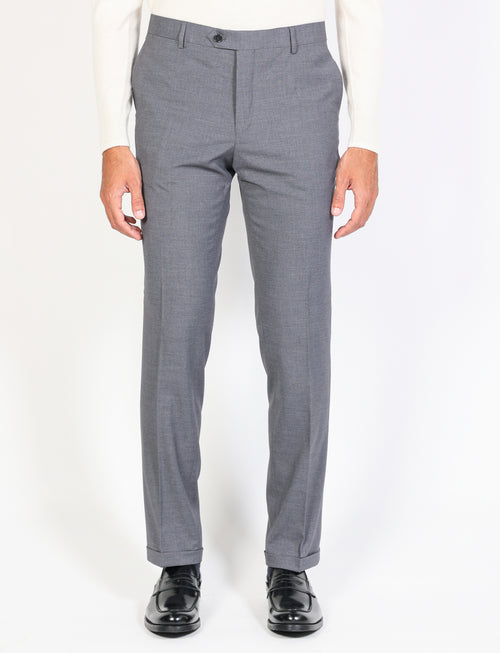 Classic solid color trousers 