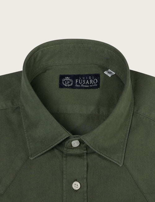 Camicia in cotone con tasche