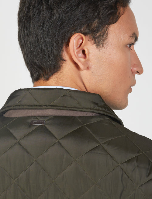 Padded jacket with diamond quilting 