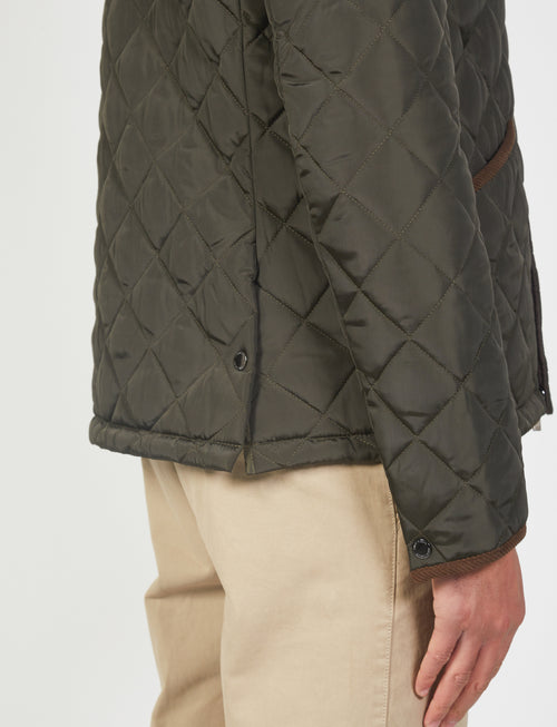 Padded jacket with diamond quilting 