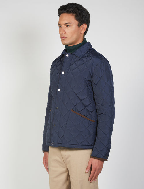 Padded jacket with diamond quilting 