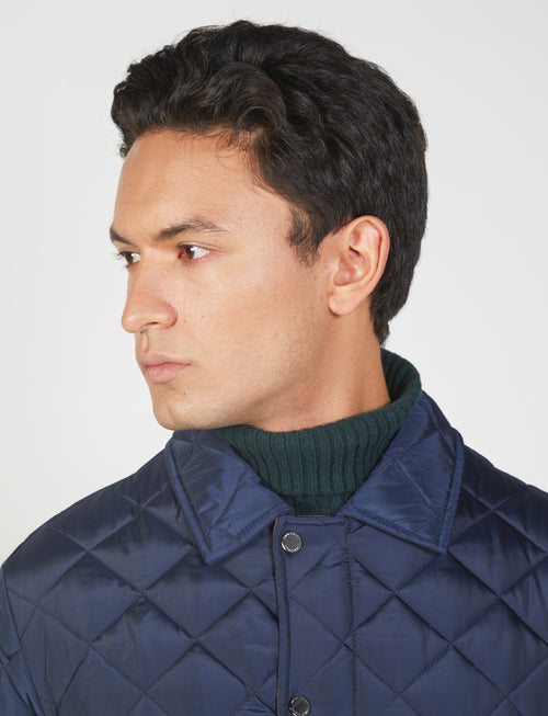 Padded jacket with diamond quilting 
