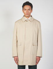 Trench coat with removable Alcantara interior