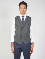 Houndstooth Wool Vest 