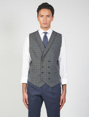 Houndstooth Wool Vest 
