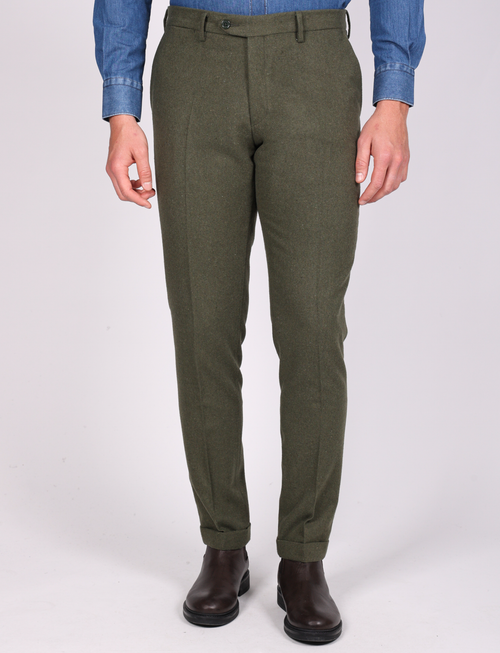 Pantalone in flanella |Colore:Verde