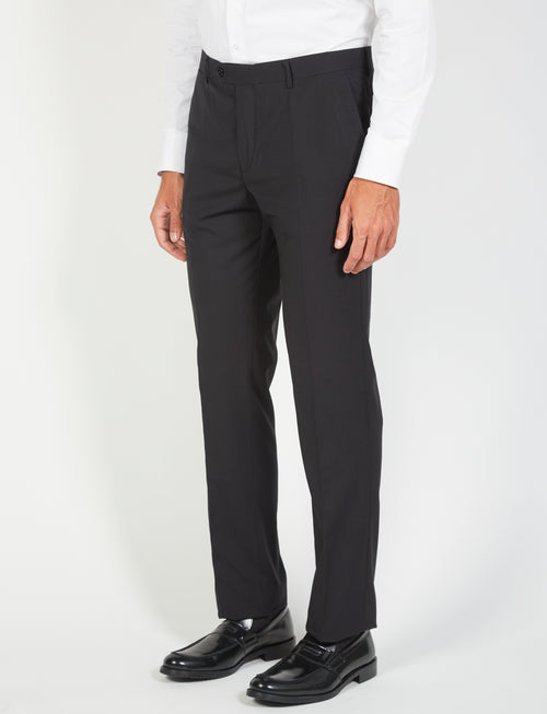 Pantaloni classici in tinta unita |Colore:Nero