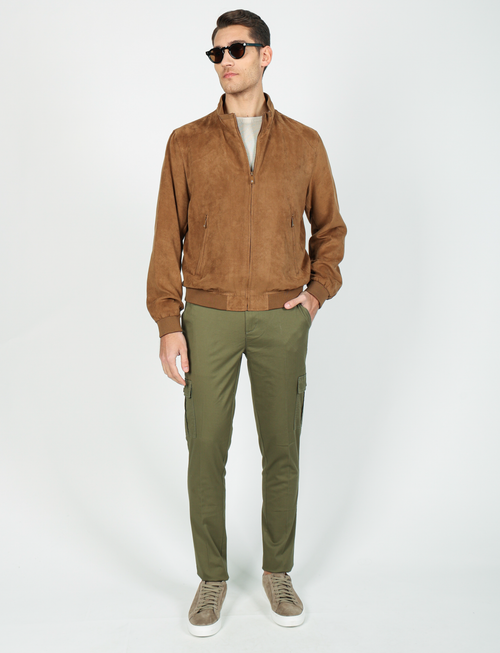 Bomber in alcantara