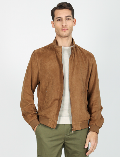 Bomber in alcantara
