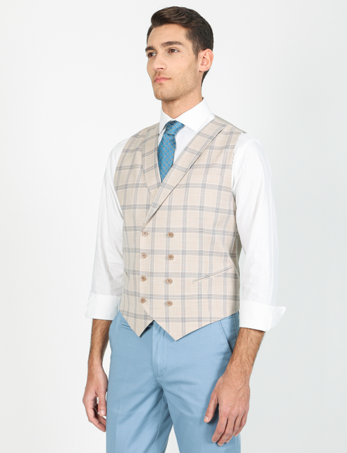 Gilet fantasia galles doppiopetto
