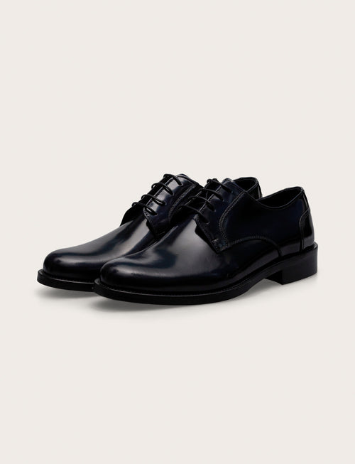Scarpe derby in pelle abrasivata