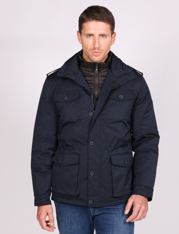 Saharan jacket in technical fabric with four pockets 