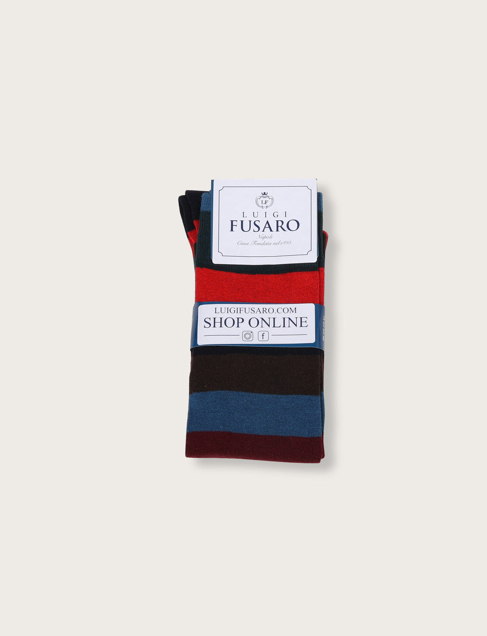 Wide Striped Cotton Socks 