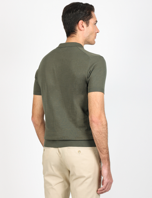 Polo a V in cotone leggero