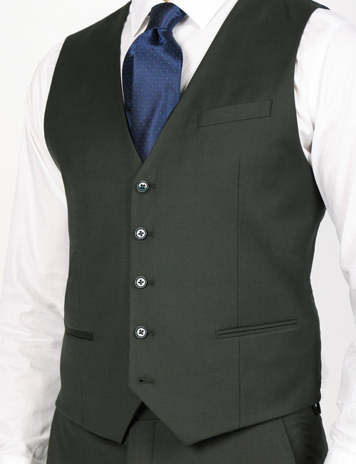 Gilet monopetto tinta unita