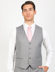 Single-breasted solid color vest 