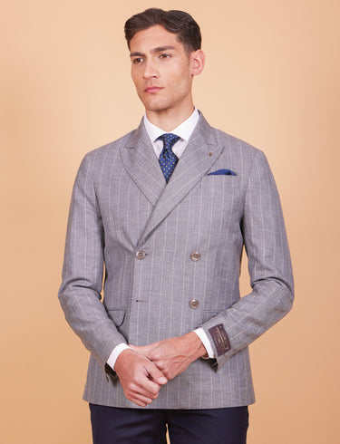 Giacca doppiopetto in lana Vitale Barberis Canonico